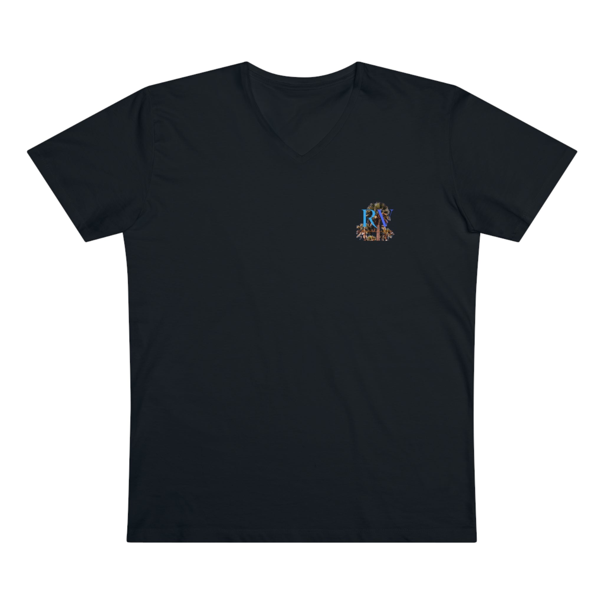 Rich Vibes RV Palm Tree Top Logo - Men’s Presenter V-neck